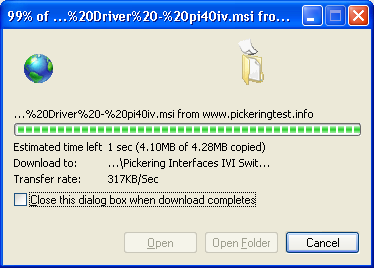 Downloading driver