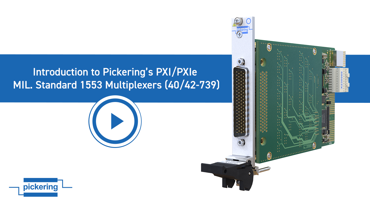 PXI/PXIe multiplexer module optimized for MIL-STD-1553 video