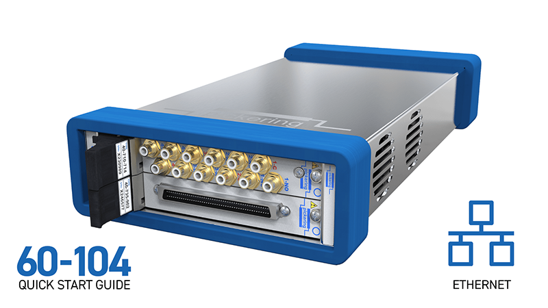 2-slot LXI/USB Chassis (60-104) for LXI Ethernet