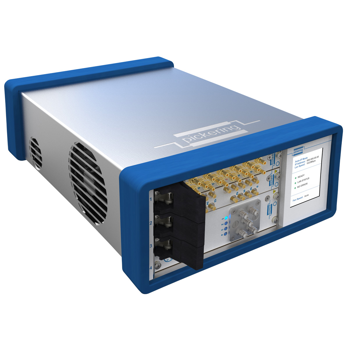 4-slot USB/LXI Modular Chassis from Pickering Interfaces