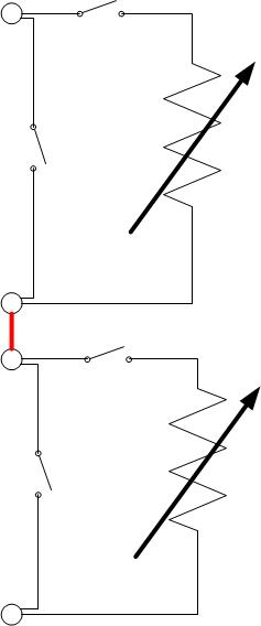 Diagram of resistors in series